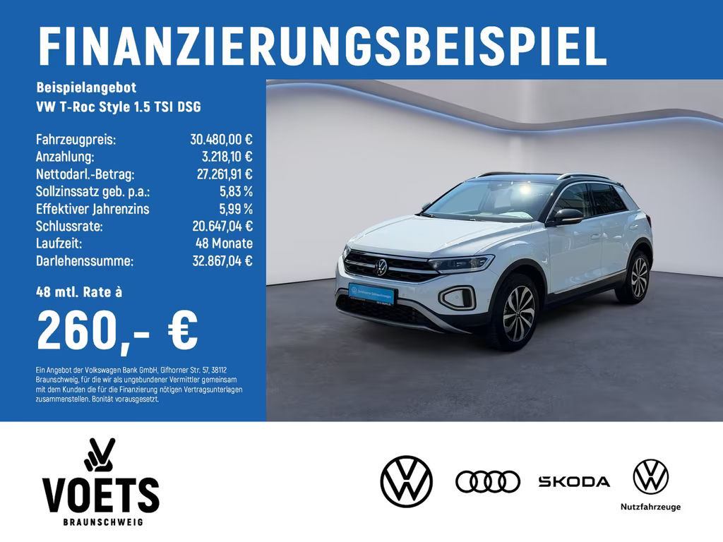 Volkswagen T-Roc DSG Style 1.5 TSI IQ.Drive