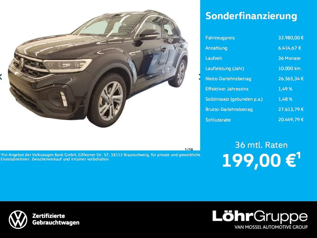 Volkswagen T-Roc DSG R-Line 1.5 TSI IQ.Drive