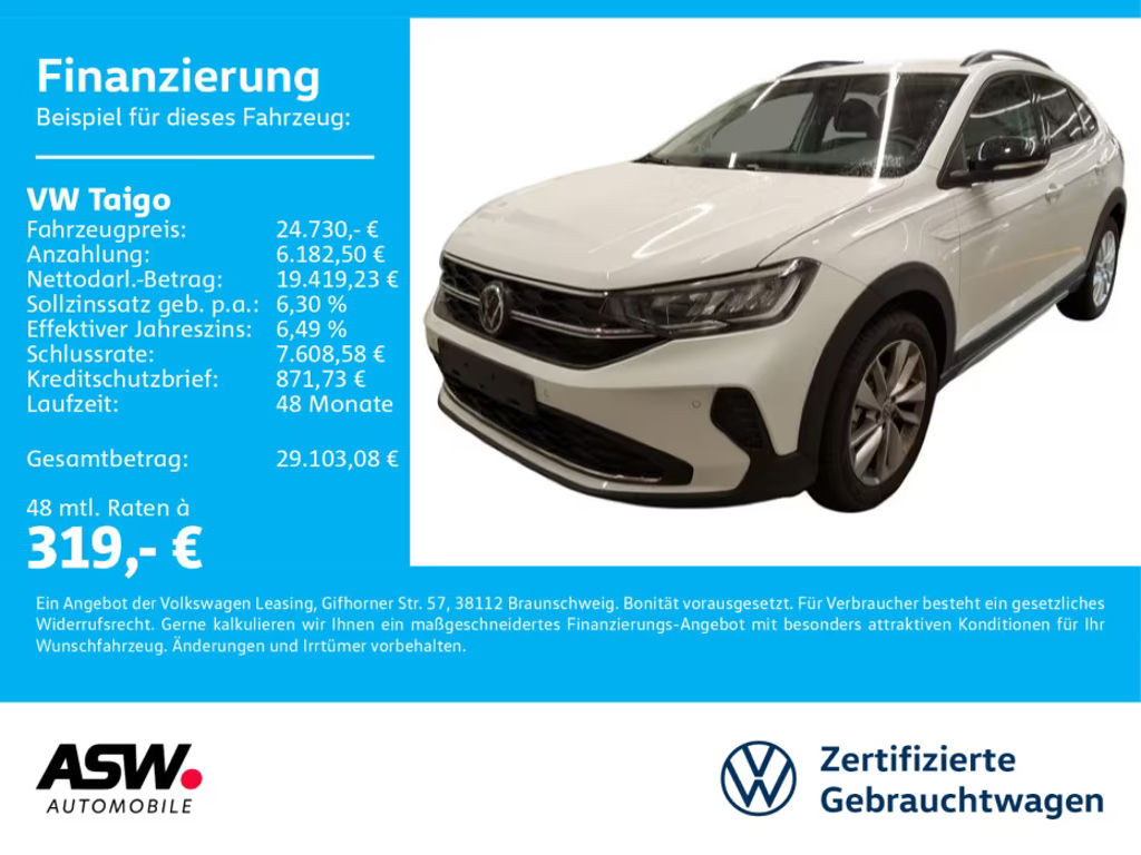 Volkswagen Taigo DSG 1.0 TSI