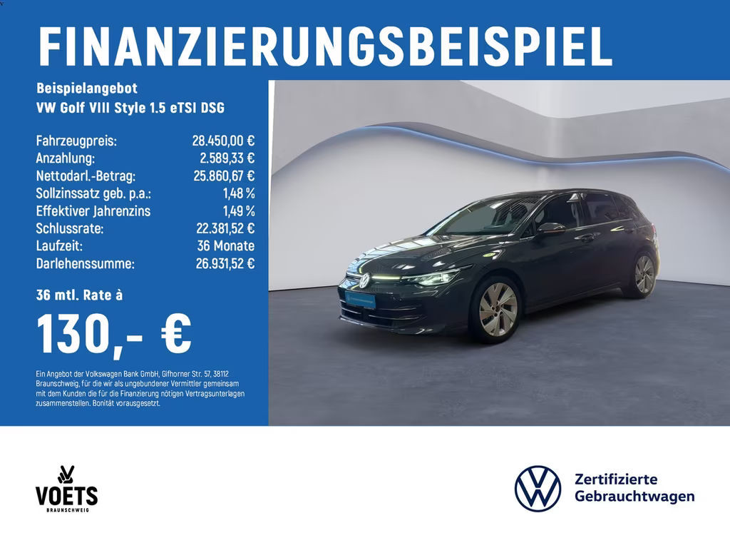 Volkswagen Golf DSG Style Golf VIII 1.5 eTSI