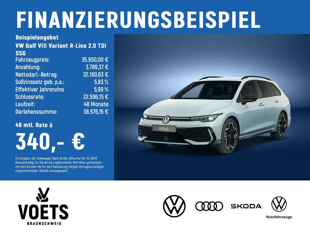 Volkswagen Golf DSG Variant R-Line Golf VIII 2.0 TDI