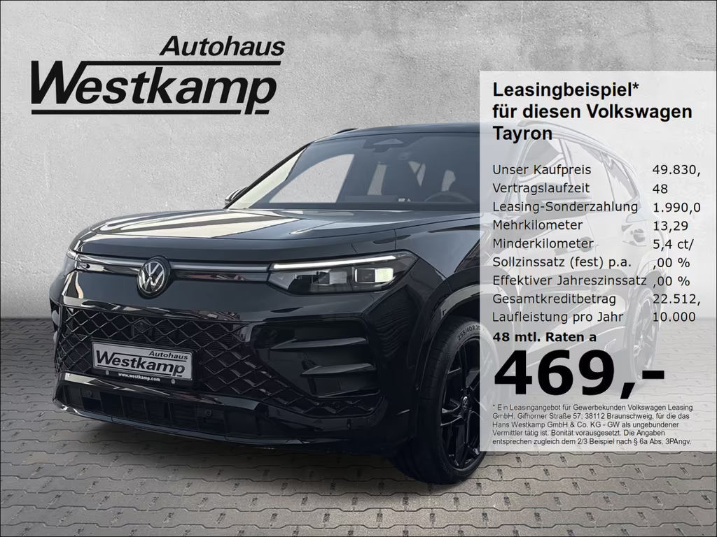 Volkswagen Tayron 4Motion DSG Style R-Line