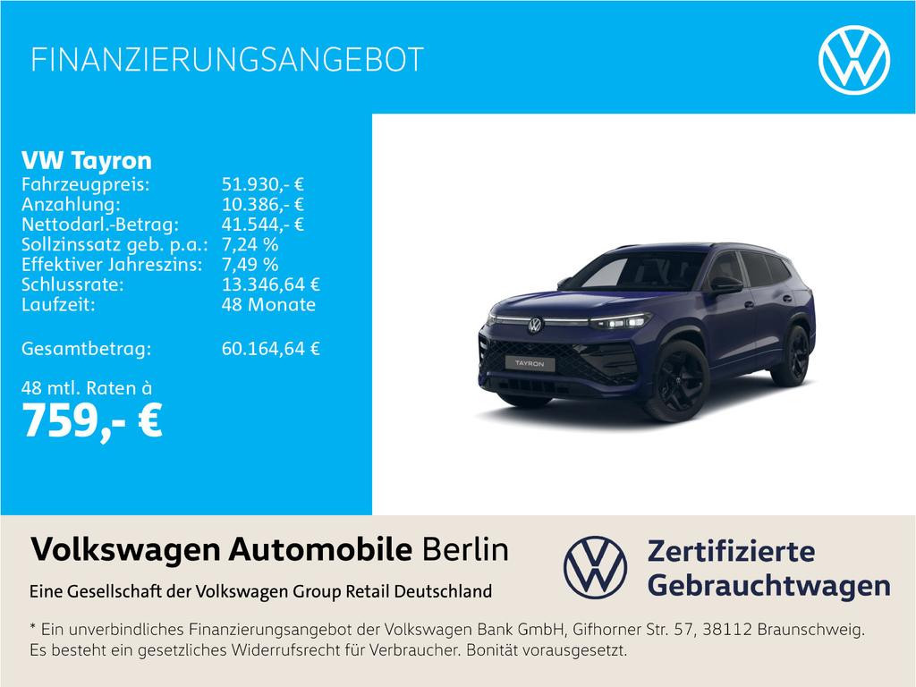 Volkswagen Tayron 4Motion DSG R-Line 2.0 TSI