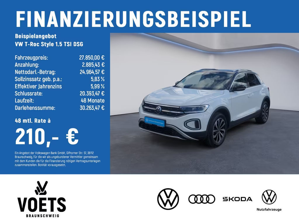 Volkswagen T-Roc DSG Style 1.5 TSI