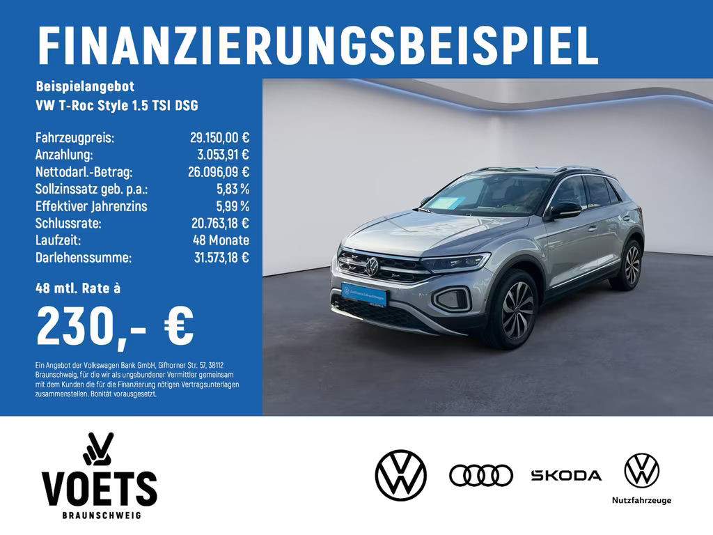 Volkswagen T-Roc DSG Style 1.5 TSI