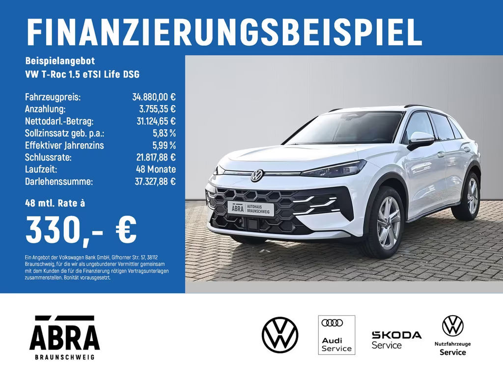 Volkswagen T-Roc DSG Life 1.5 eTSI