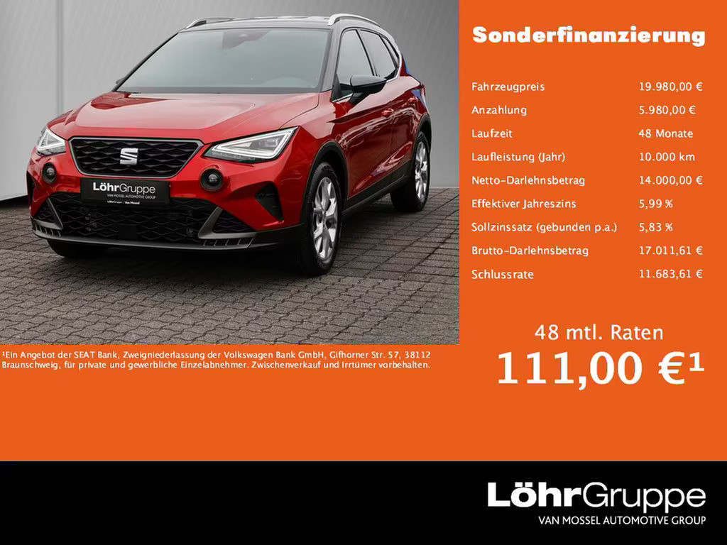 Seat Arona FR-lijn 1.0 TSI DSG