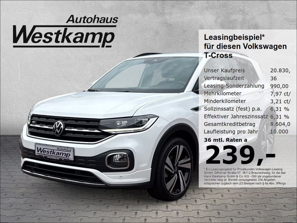 Volkswagen T-Cross DSG R-Line 1.0 TSI