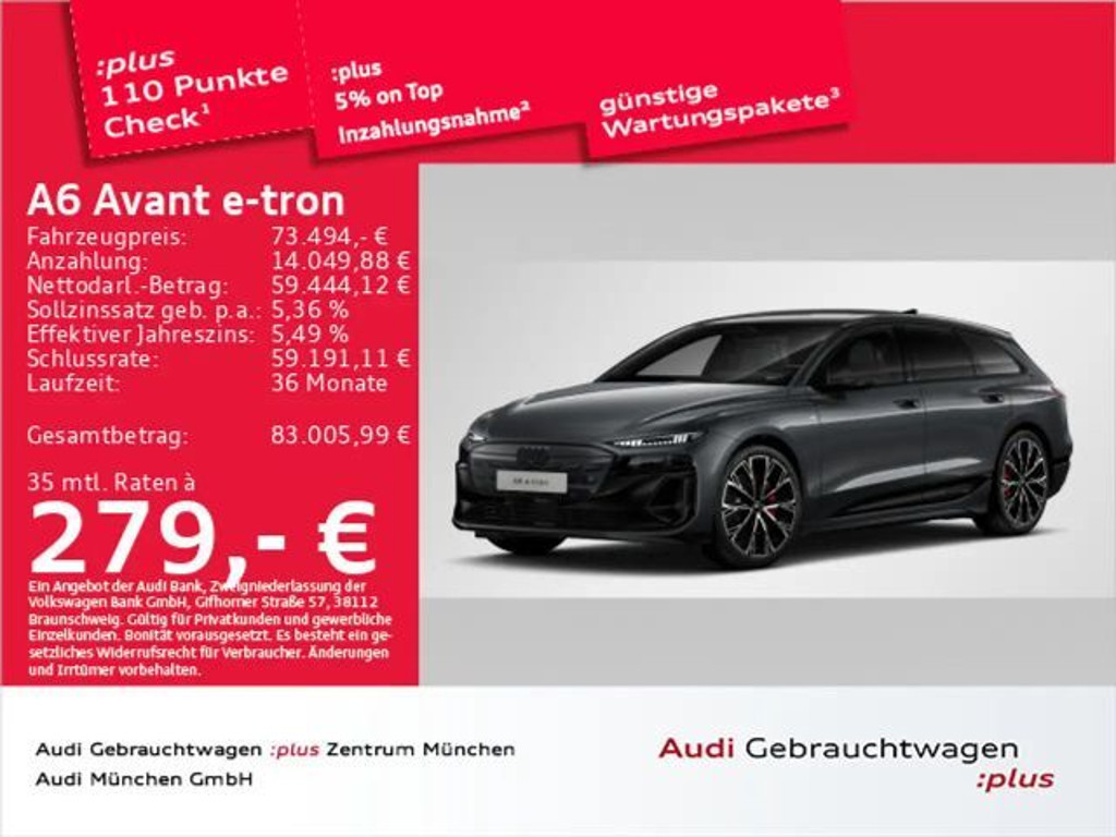 Audi A6 e-tron S-Line Performance