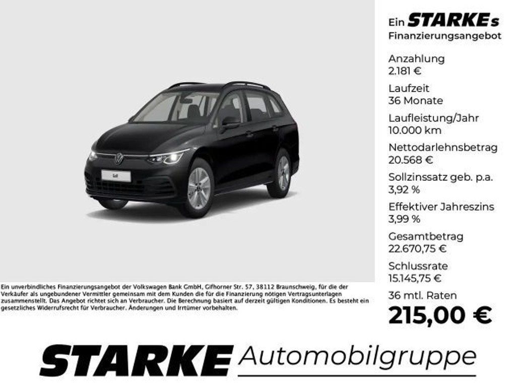 Volkswagen Golf DSG Life Variant 2.0 TDI
