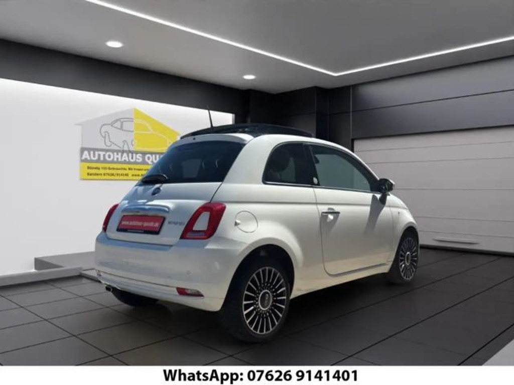 Fiat 500 Launch Edition El. Panodach Apple CarPlay Android
