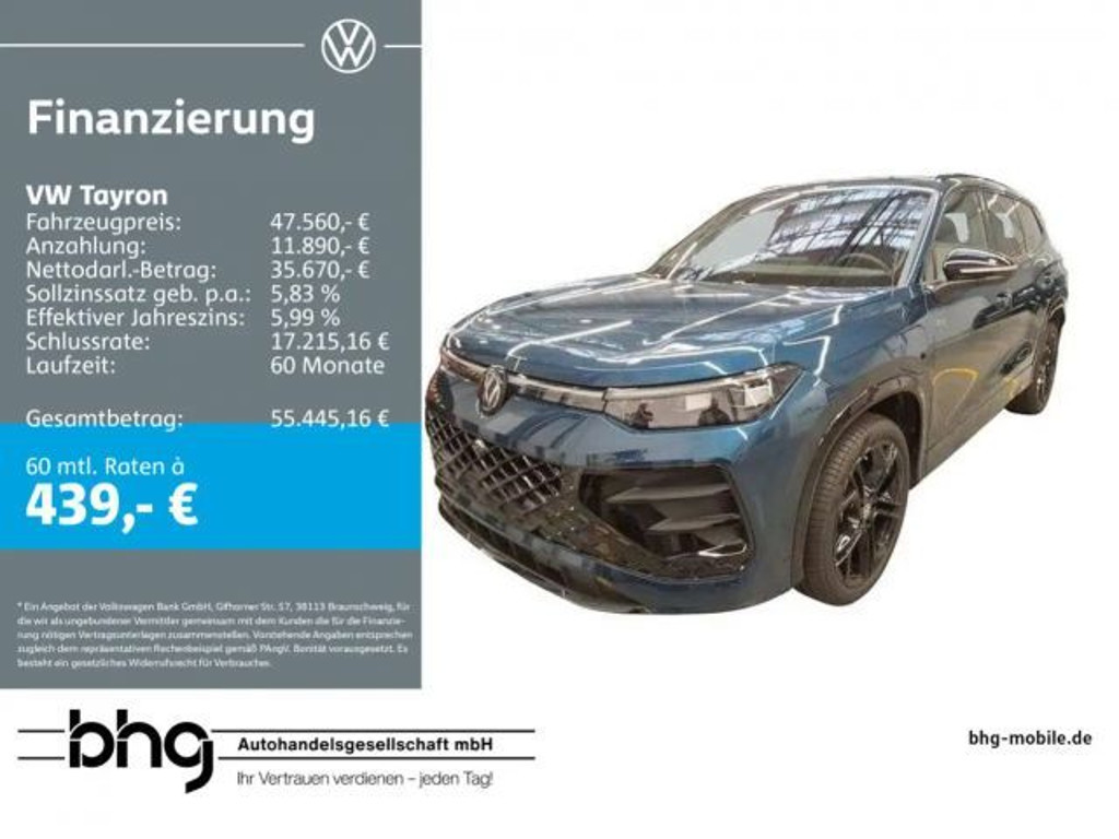 Volkswagen Tayron 4Motion DSG R-Line 2.0 TDI