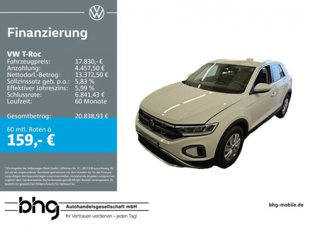 Volkswagen T-Roc 1.0 l TSI OPF ACC-FrontAssist AppConnect d
