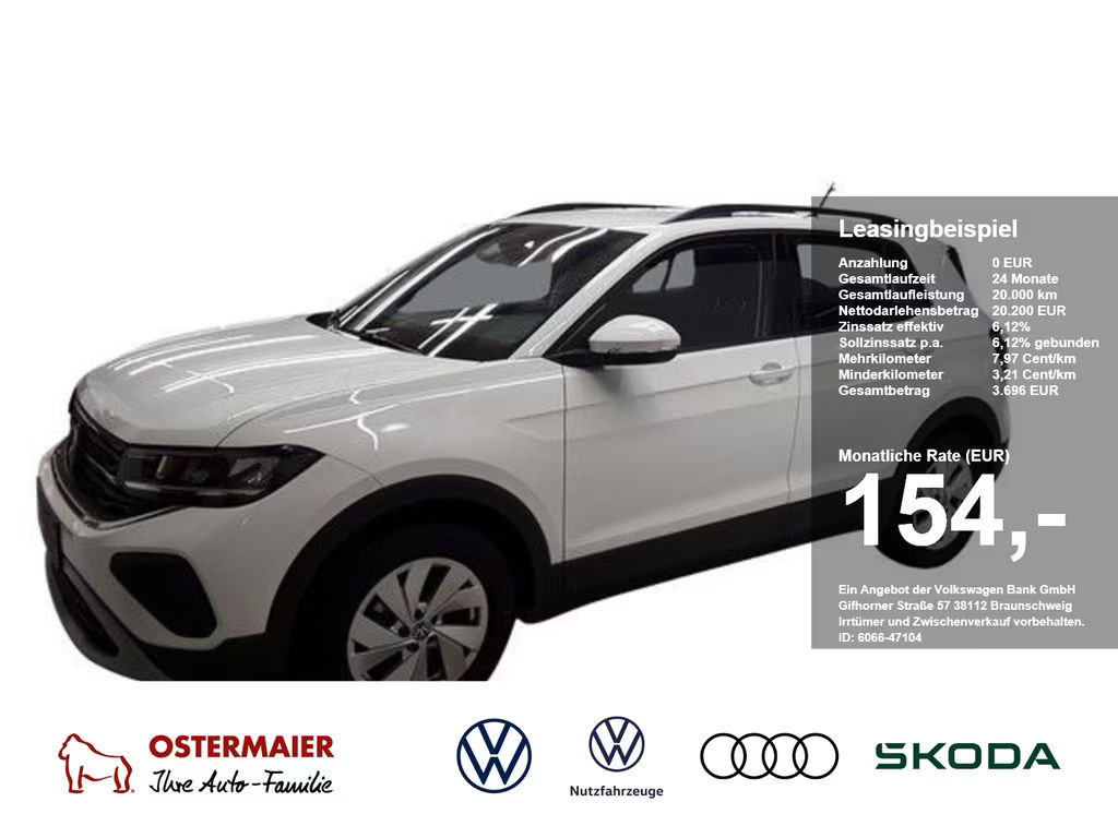 Volkswagen T-Cross Life 1.0 TSI