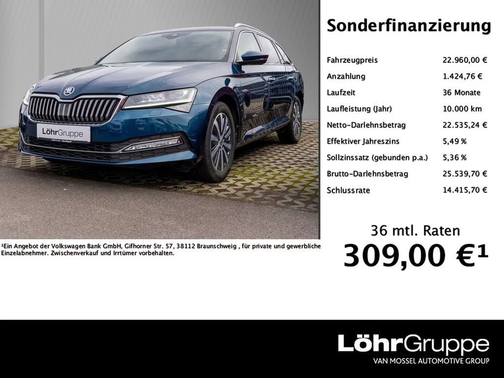 Skoda Superb Business Style Combi 2.0 TDI Style