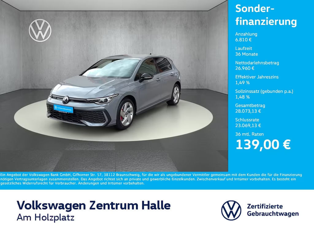 Volkswagen Golf DSG GTE eHybrid 1.5 TSI Golf VIII