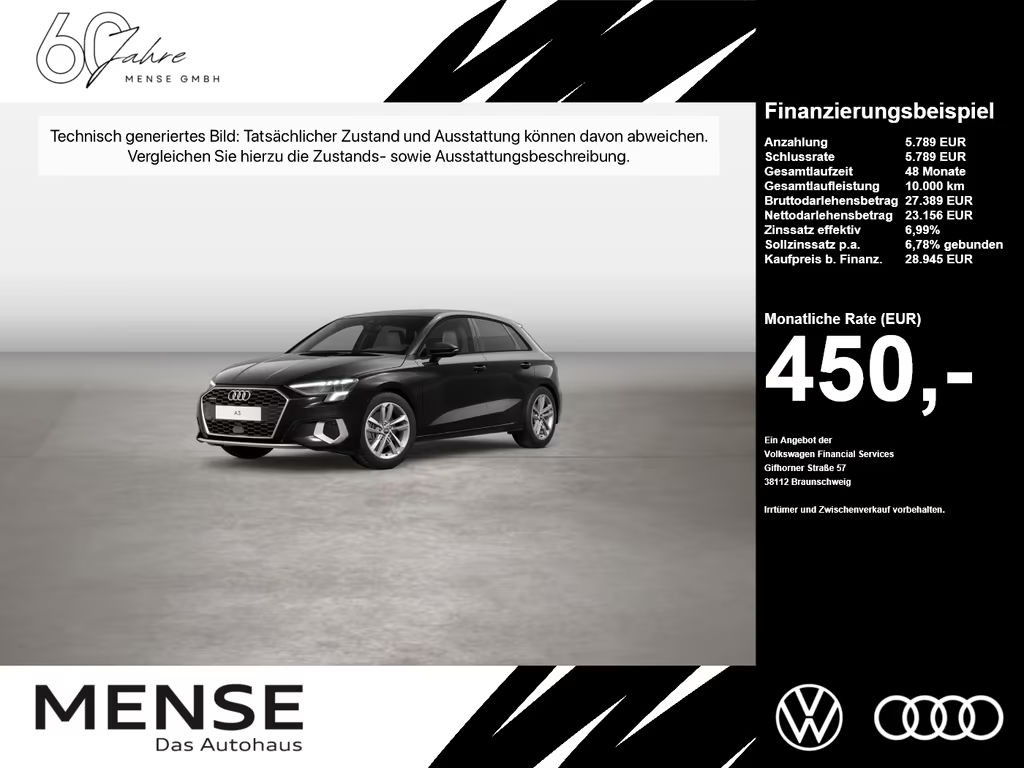 Audi A3 Sportback Sedan Quattro S-Tronic 40 TDI