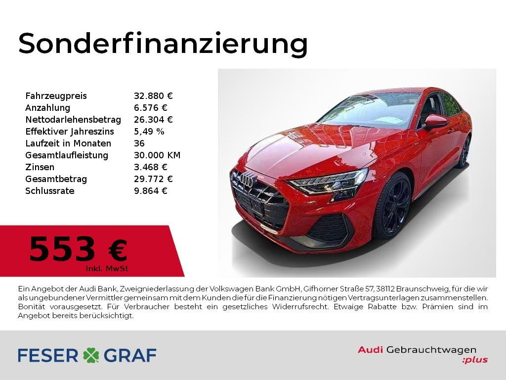 Audi A3 Sedan S-Line 35 TFSI