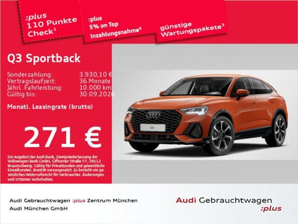 Audi Q3 S-Line S-Tronic 35 TFSI