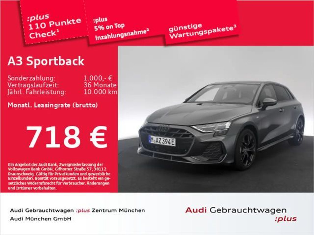 Audi A3 Sedan S-Line S-Tronic Hybride