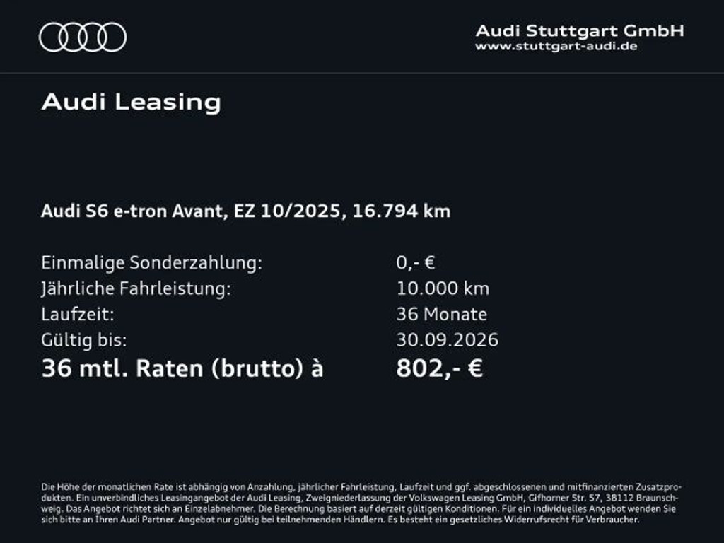 Audi S6 e-tron