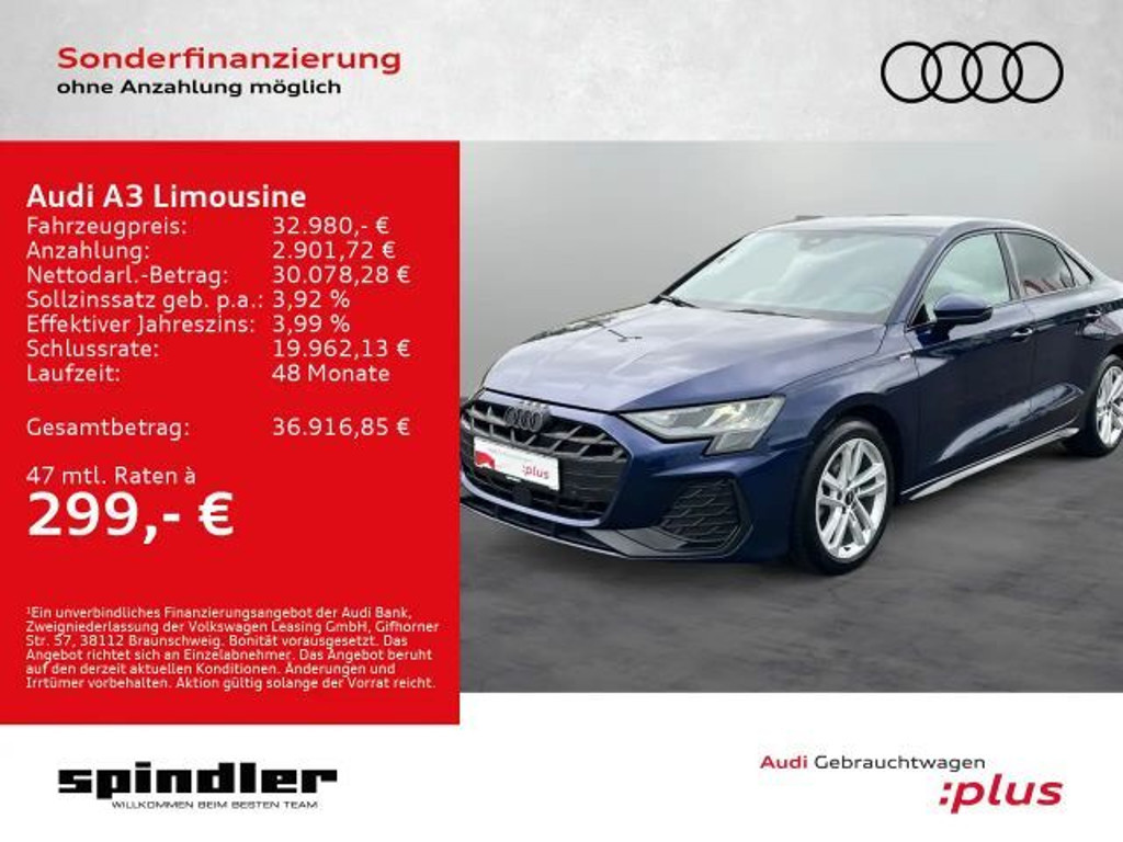 Audi A3 Sedan S-Line S-Tronic 35 TDI