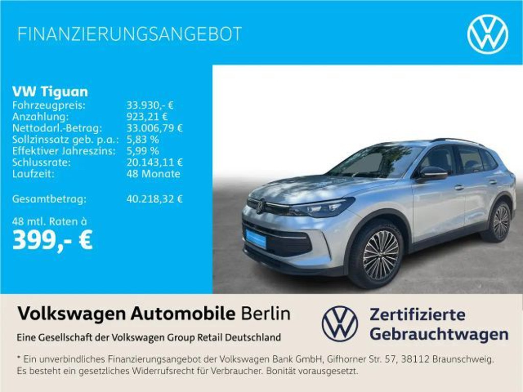 Volkswagen Tiguan DSG 1.5 eTSI