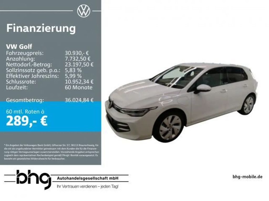 Volkswagen Golf Life eHybrid 1.5 TSI