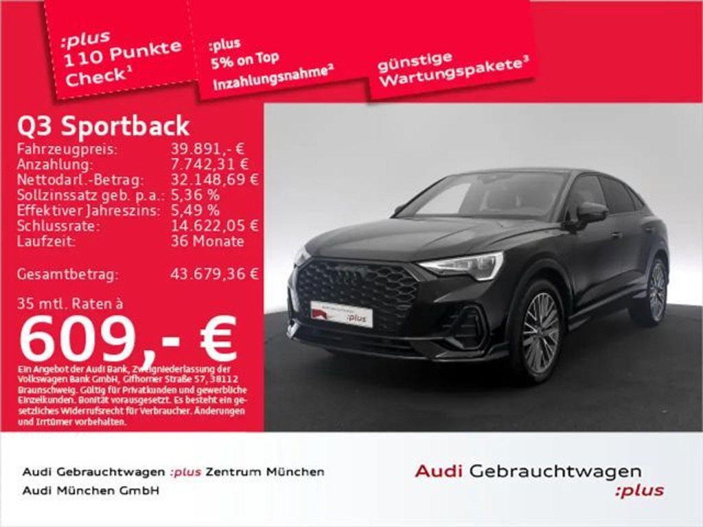Audi Q3 S-Line S-Tronic Hybride 45 TFSI
