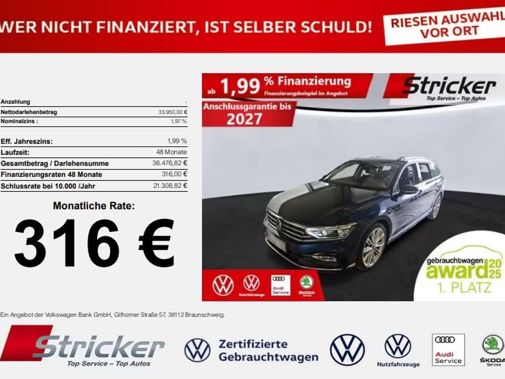 Volkswagen Passat DSG Variant R-Line 2.0 TDI