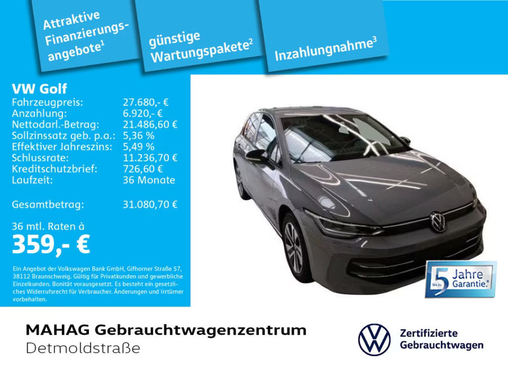 Volkswagen Golf 1.5 TSI Golf VIII