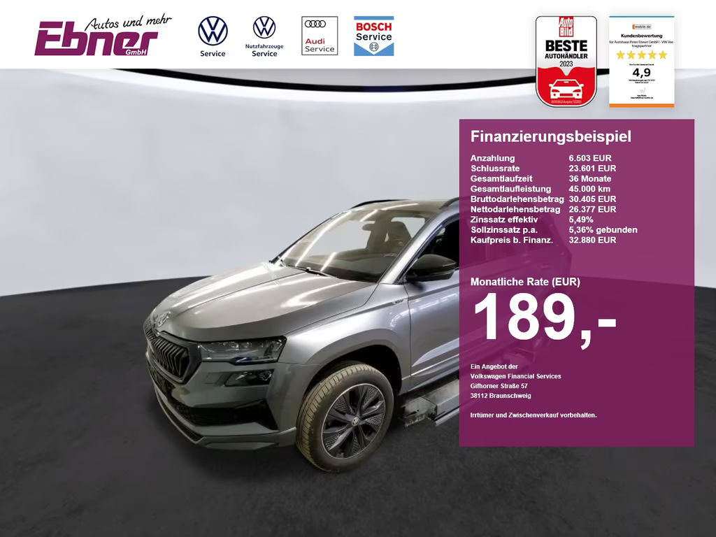Skoda Karoq 4x4 Sportline 2.0 TSI