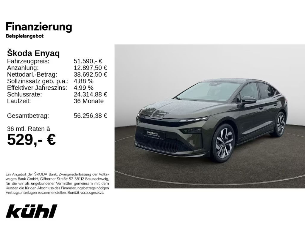 Skoda Enyaq iV Sportline Coupe