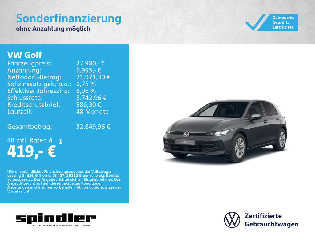 Volkswagen Golf DSG Life Golf VIII 2.0 TDI
