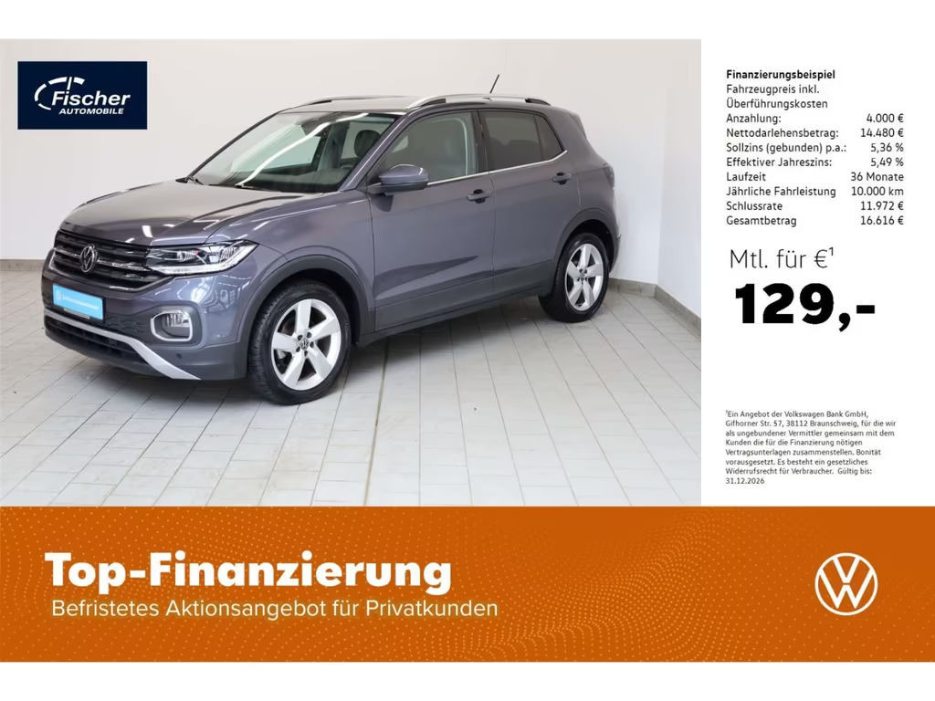 Volkswagen T-Cross Style 1.0 TSI