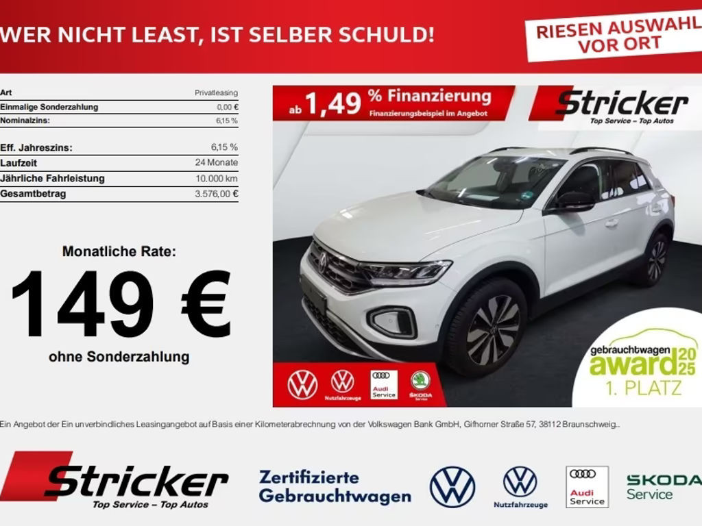 Volkswagen T-Roc 1.0 TSI