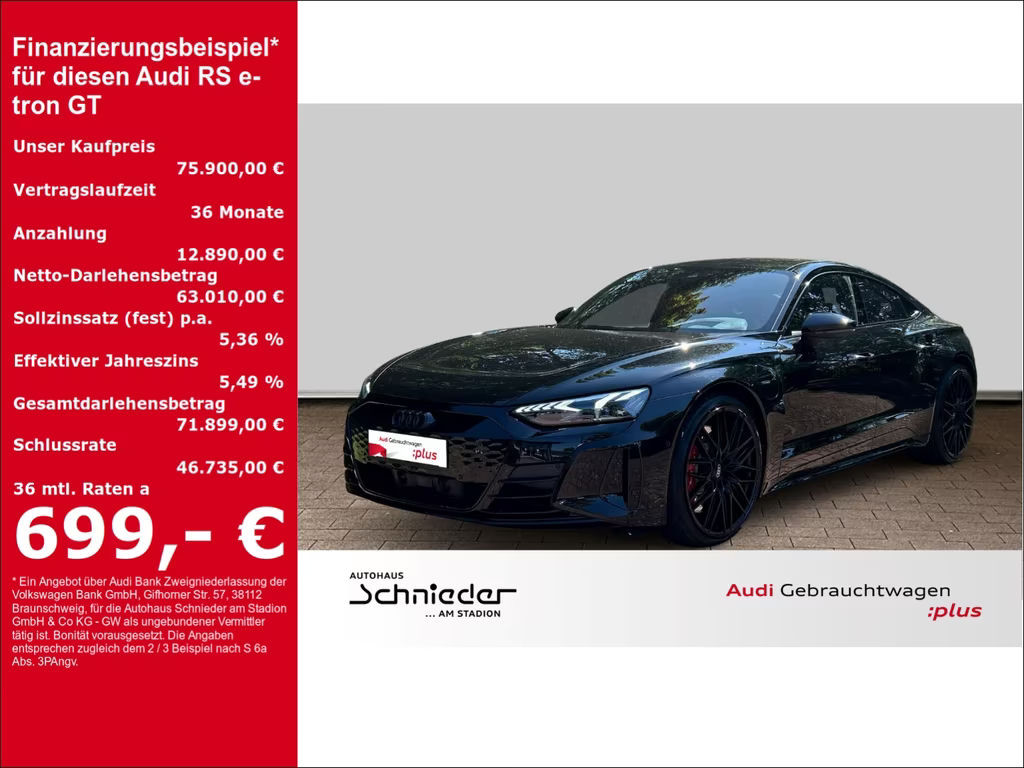 Audi RS e-tron GT Matrix LED Leder Sportsitze Pano Ka
