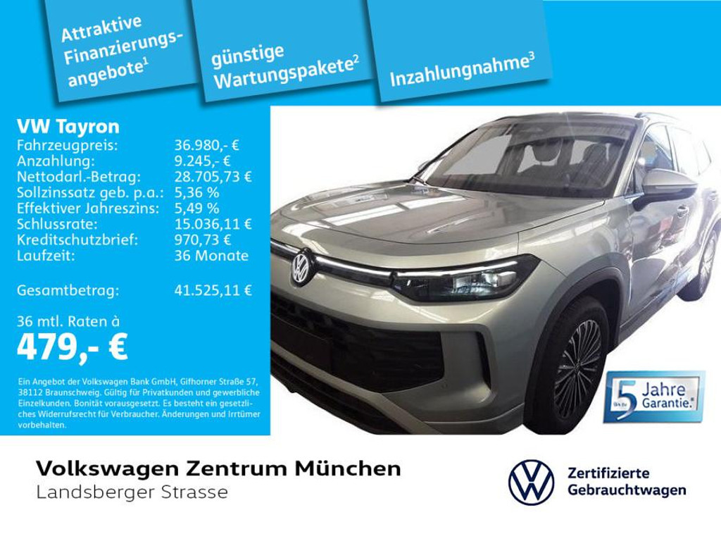 Volkswagen Tayron Life 1.5 eTSI