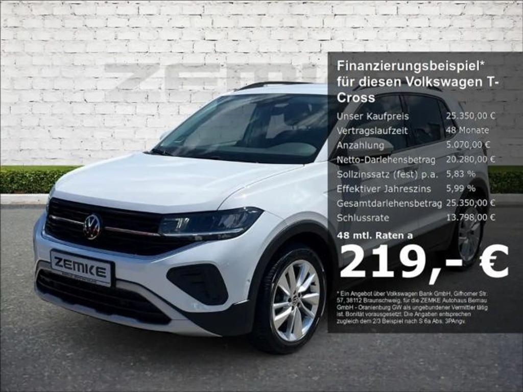 Volkswagen T-Cross DSG Life 1.5 TSI