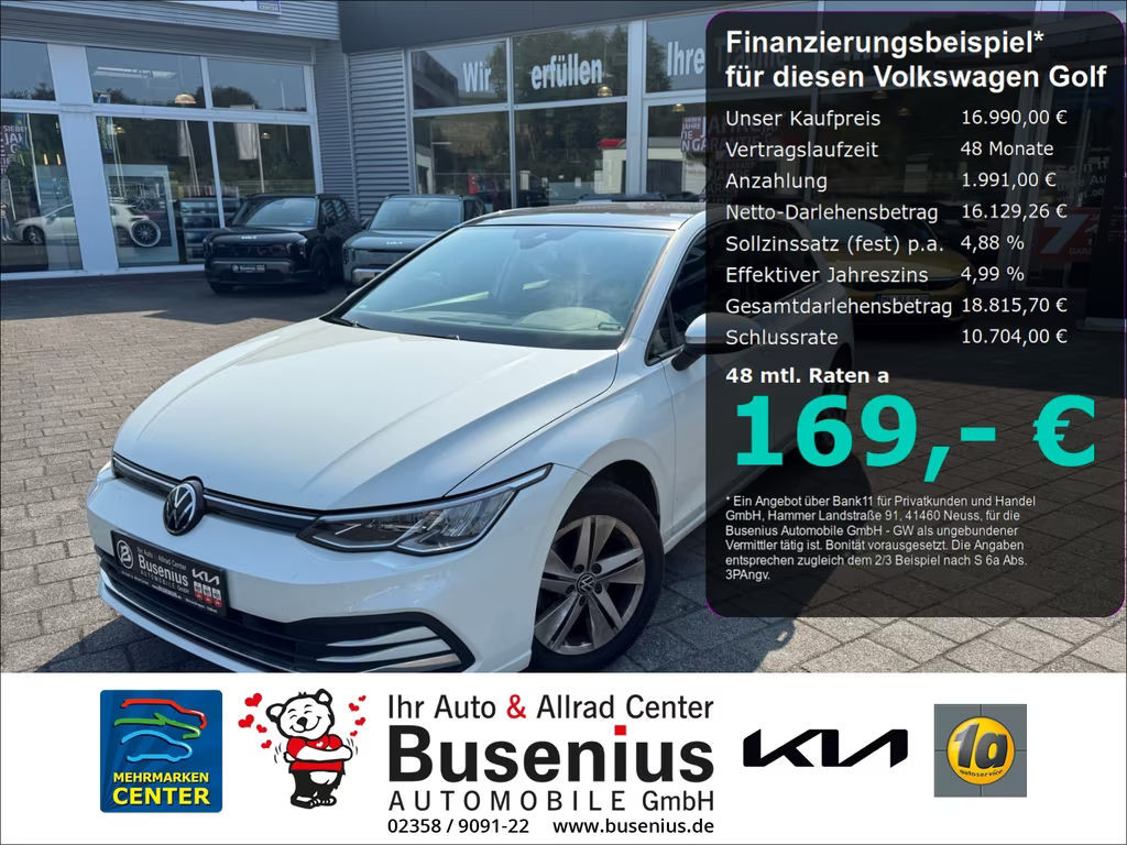 Volkswagen Golf Life 1.0 TSI Golf VIII