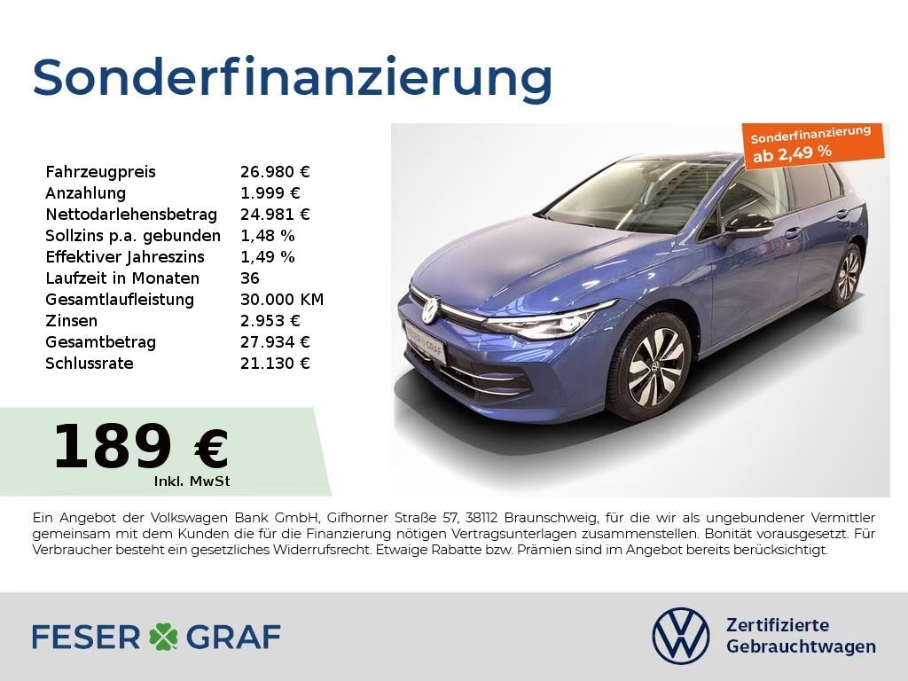 Volkswagen Golf DSG 1.5 eTSI