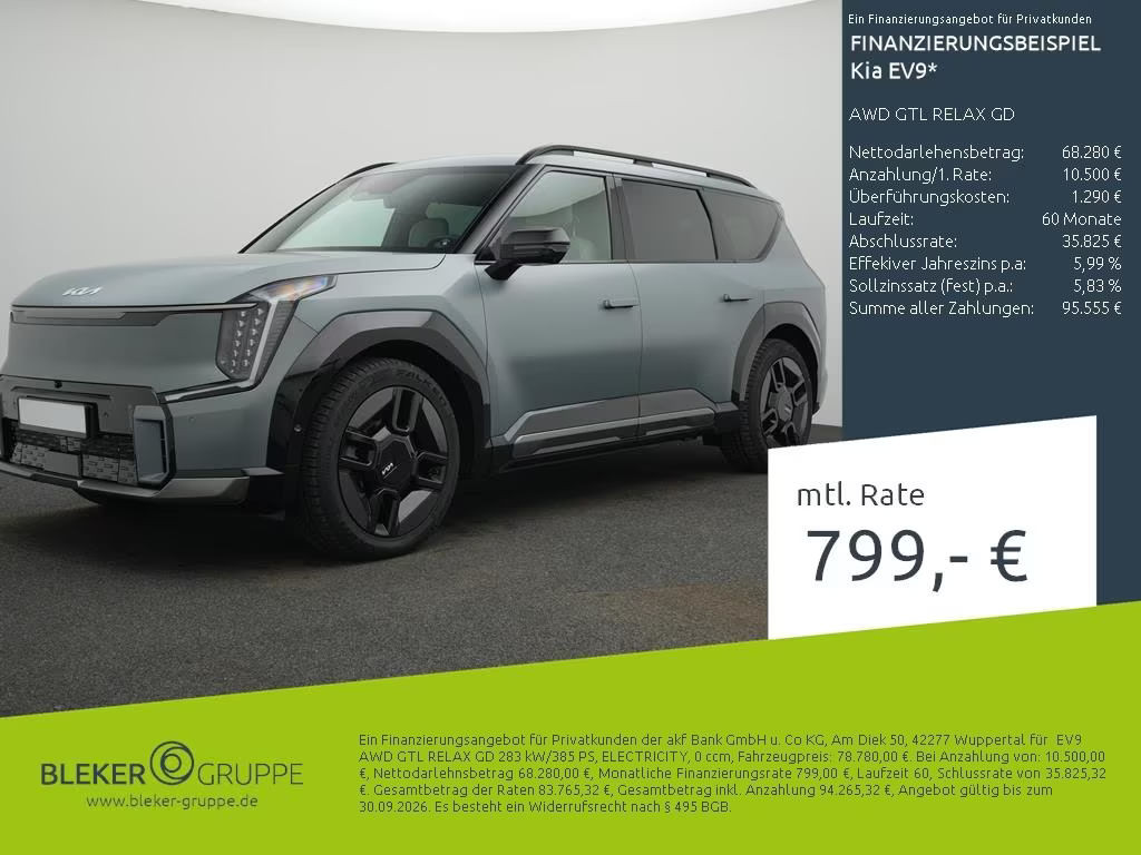 Kia EV9 GT-Line Vierwielaandrijving
