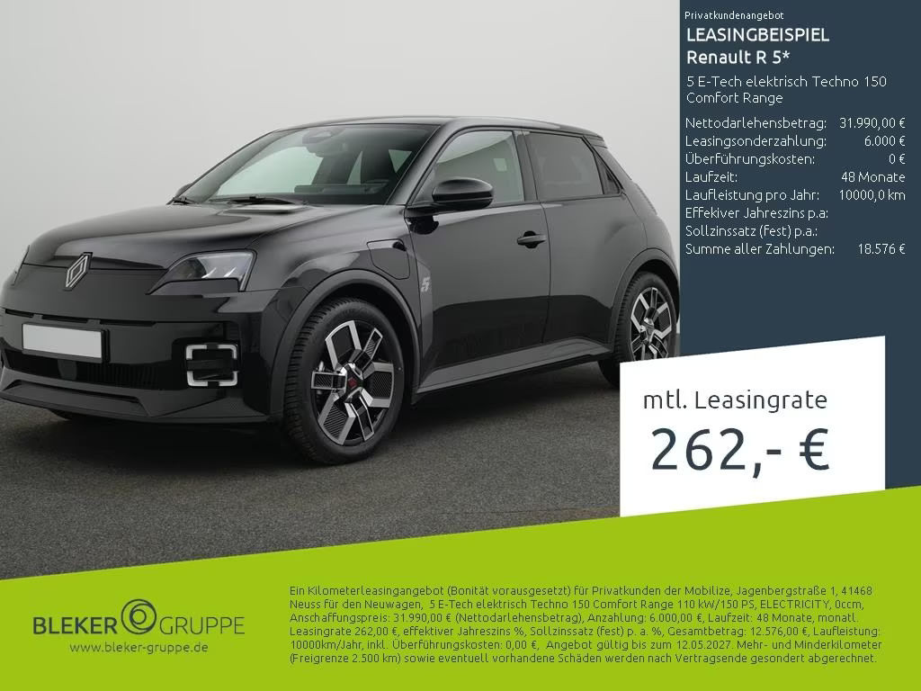 Renault 5 E-Tech Techno Comfort