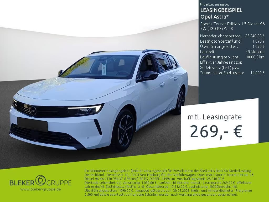 Opel Astra Sports Tourer 1.5 Turbo Edition