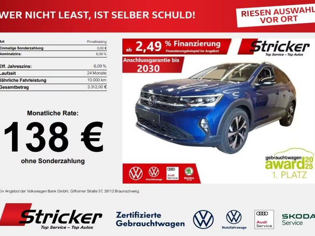 Volkswagen Taigo DSG Style 1.0 TSI