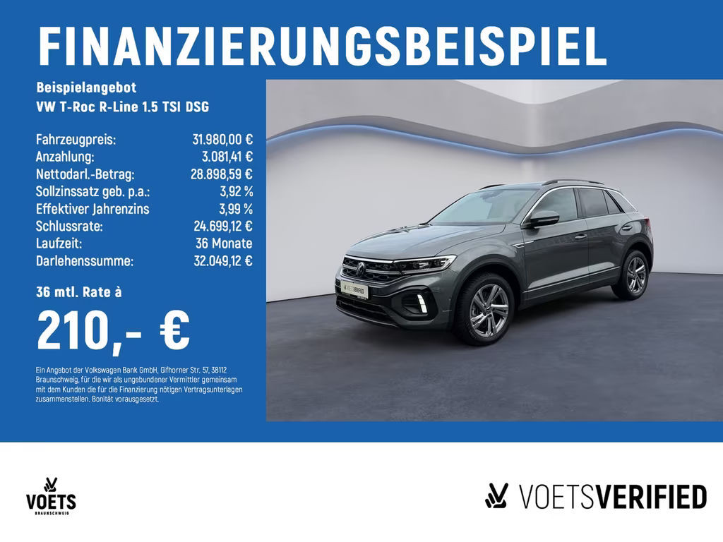 Volkswagen T-Roc DSG R-Line 1.5 TSI