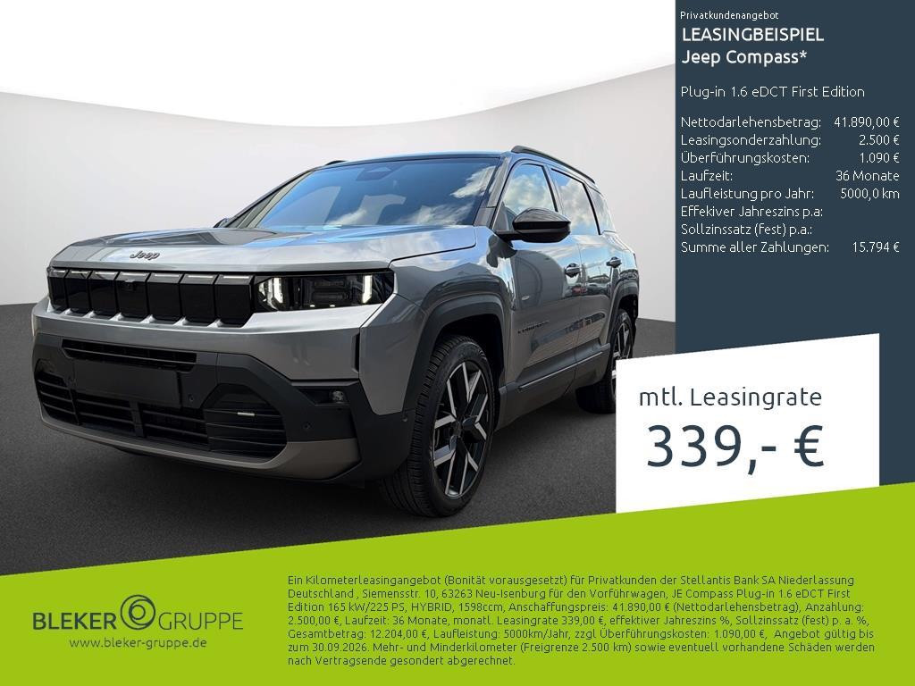 Jeep Compass Plug-in 1.6 eDCT First Edition