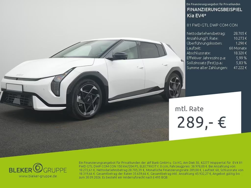 Kia EV4 GT-Line FWD 81.4 kWh