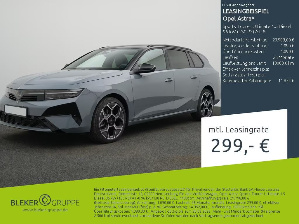 Opel Astra Sports Tourer Ultimate 1.5 Turbo