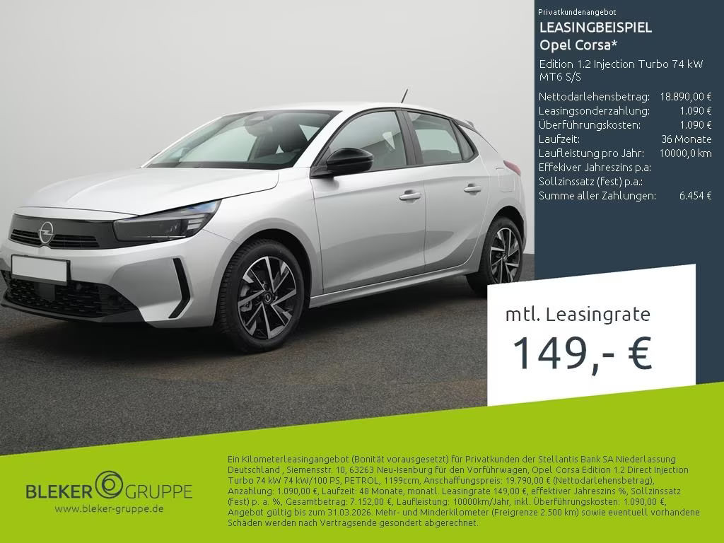 Opel Corsa Edition Turbo